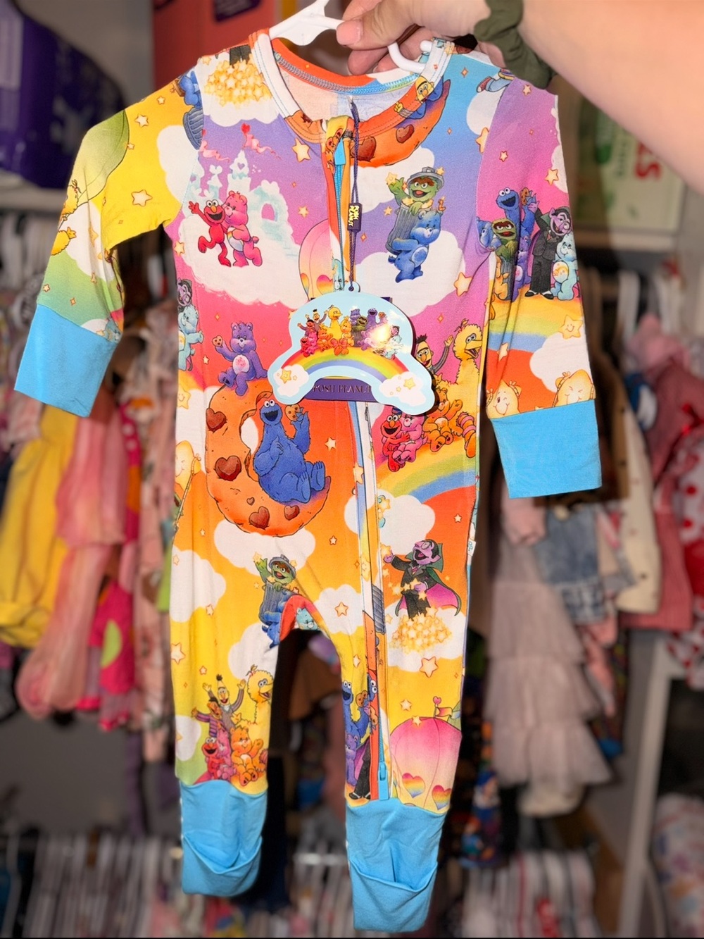 Posh Peanut bamboo-CareBear x Sesame Street